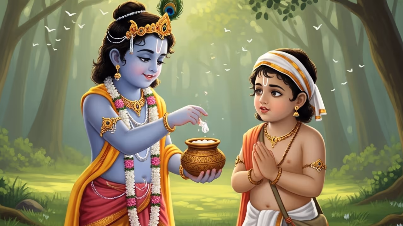 सुदामा श्री कृष्ण की अद्भुत दोस्ती