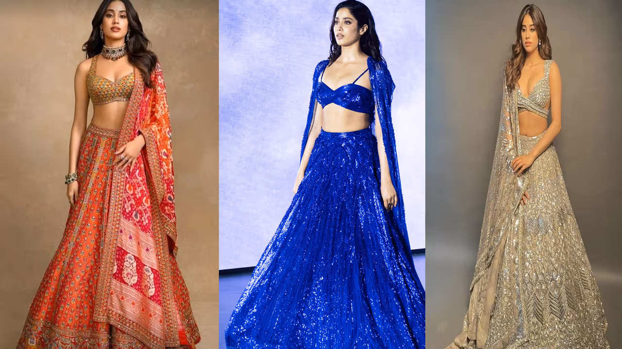 janhvi kapoor lehenga designs