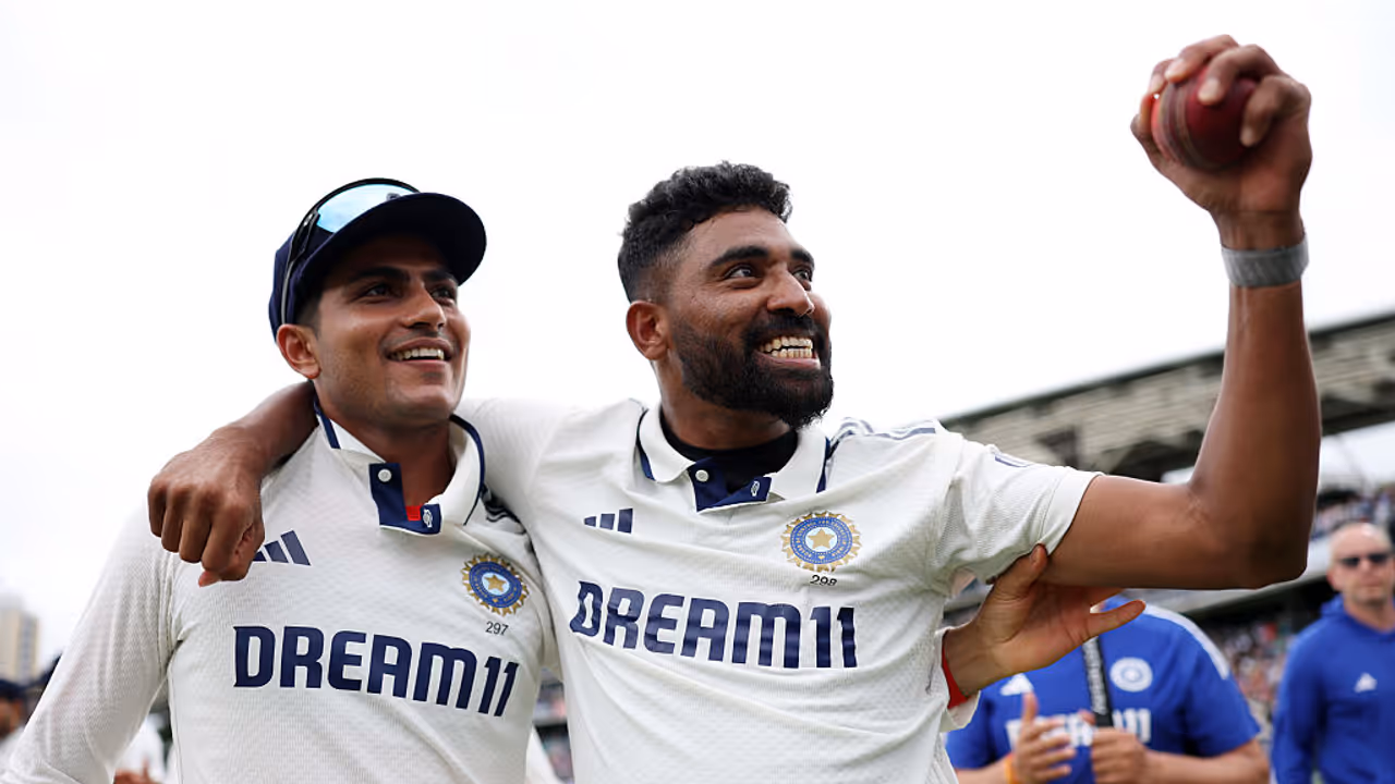 Shubman Gill and Mohammed Siraj