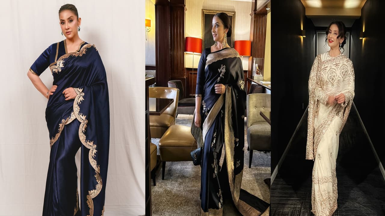 Manisha Koirala saree