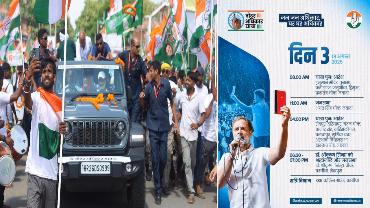 Rahul Gandhi's Voter Rights Yatra 