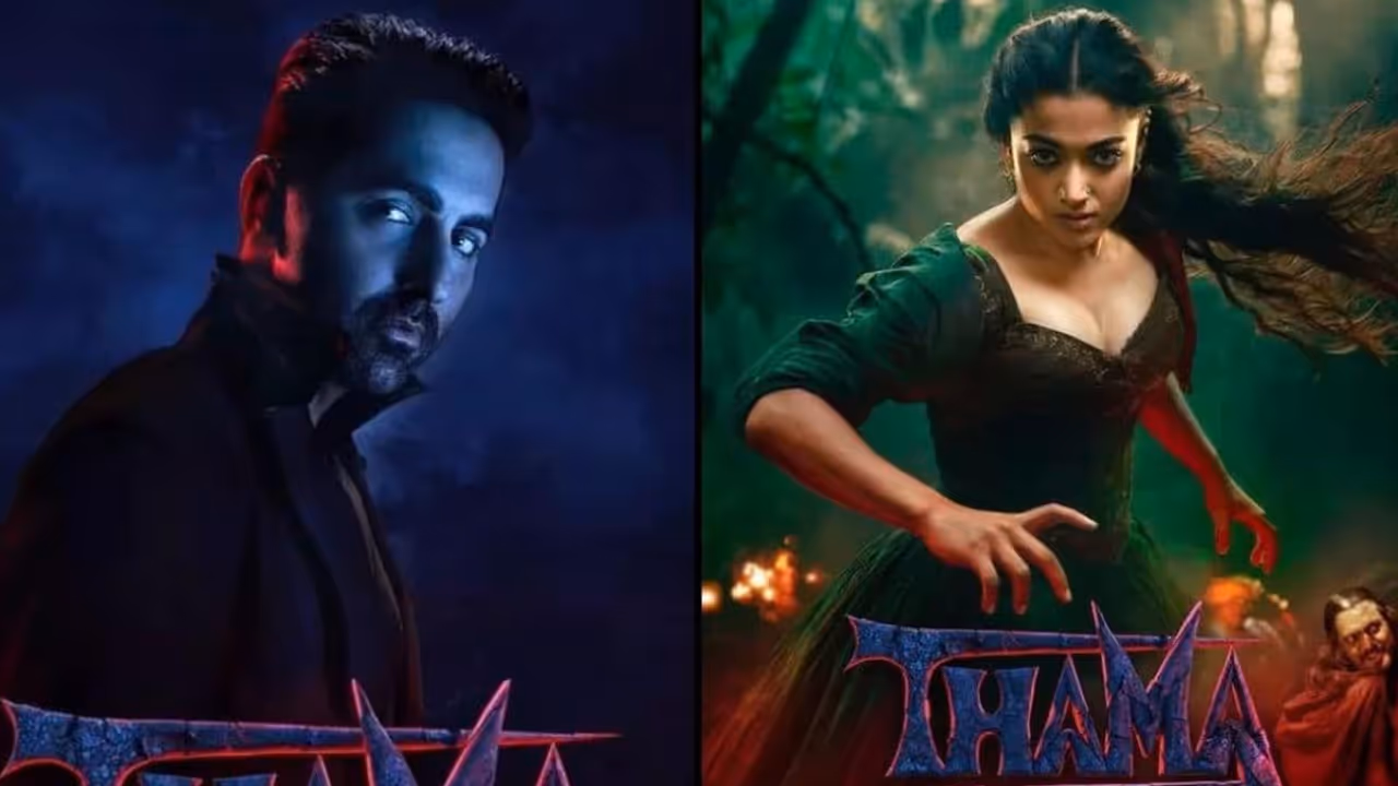 rashmika mandanna ayushmann khurrana thama teaser social media reactions rashmika mandanna ayushmann khurrana thama teaser social media reactions