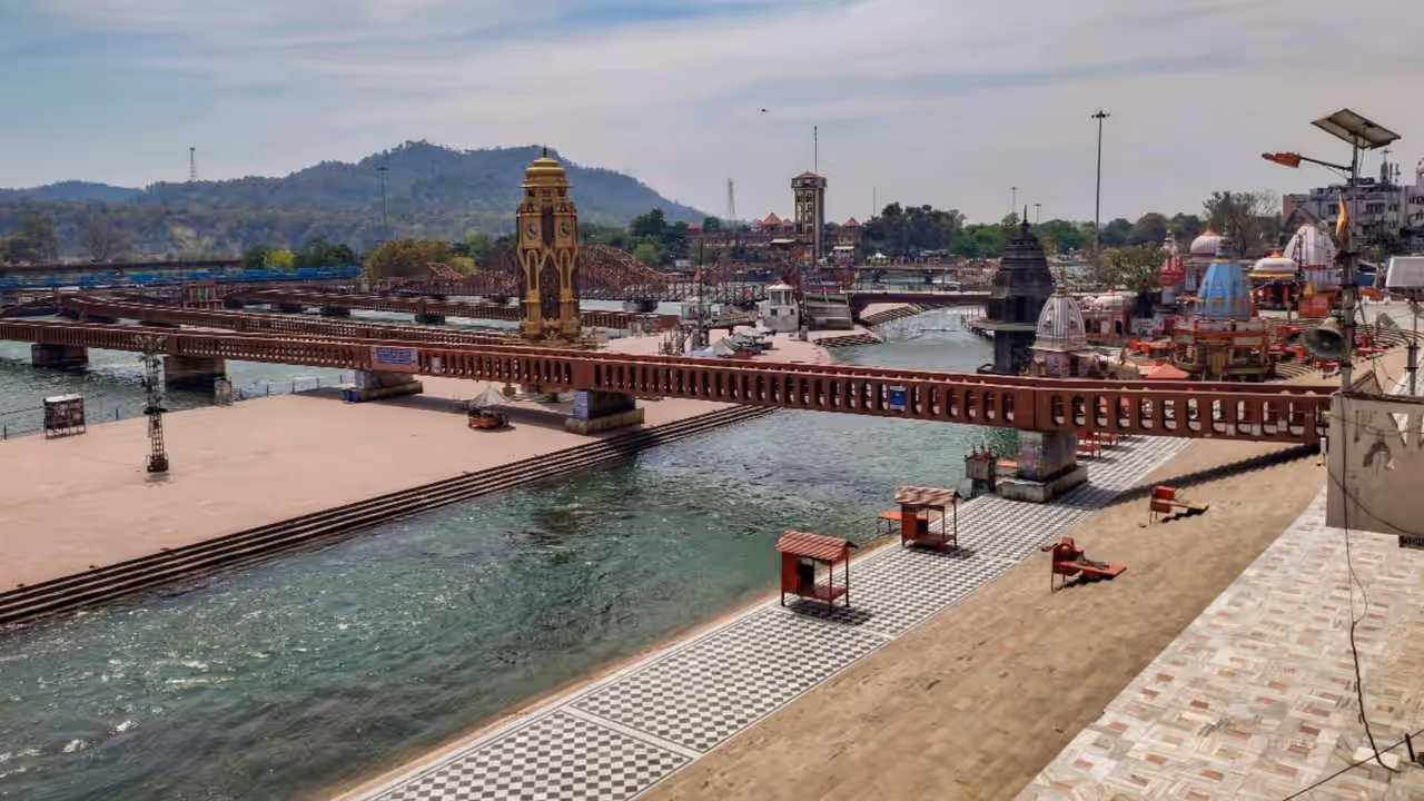 haridwar ganga water level alert 2025