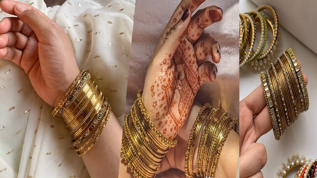 Golden bangle designs Golden bangle designs