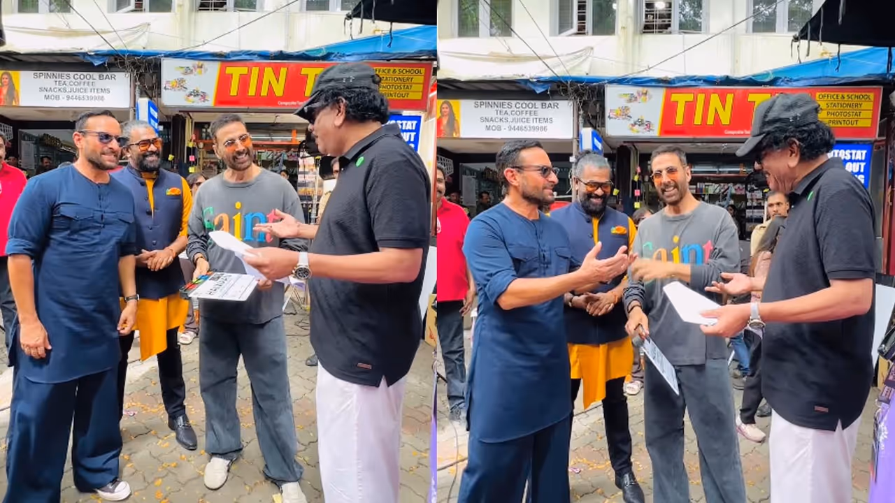 akshay kumar saif ali khan start shooting for new movie haiwaan share video