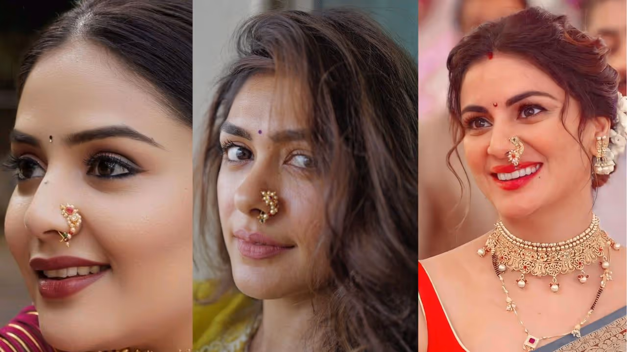 Latest artificial Marathi Nath designs for Ganesh Chaturthi Latest artificial Marathi Nath designs for Ganesh Chaturthi