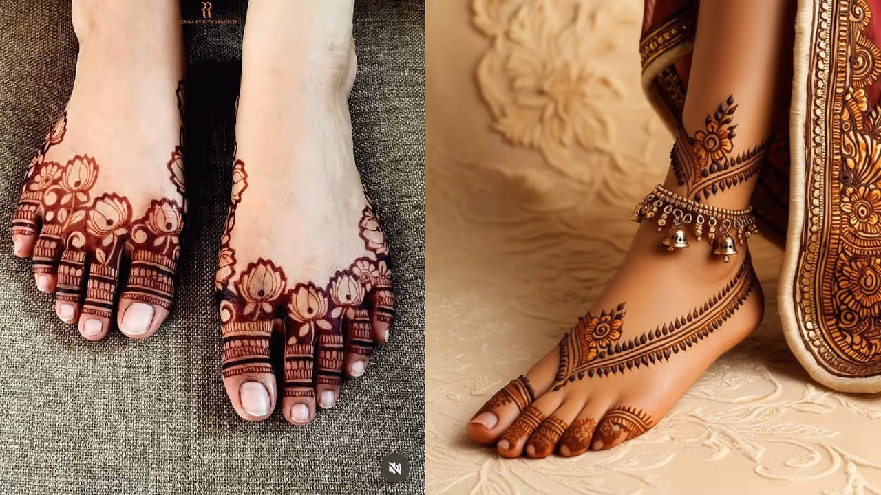 foot mehndi design ideas for Hartalika Teej foot mehndi design ideas for Hartalika Teej
