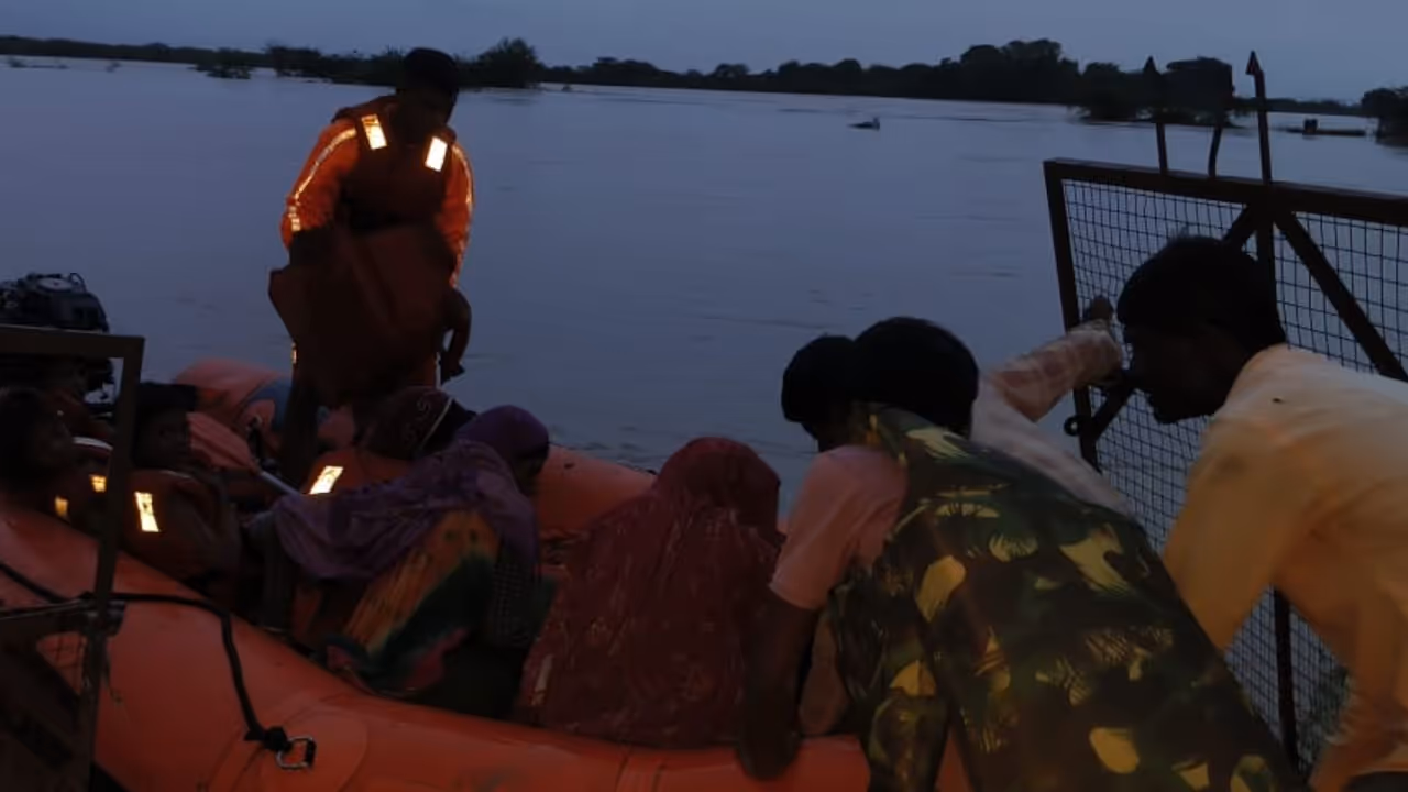 rajasthan heavy rain IMD rain alert Jaipur flood ndrf army rescue 