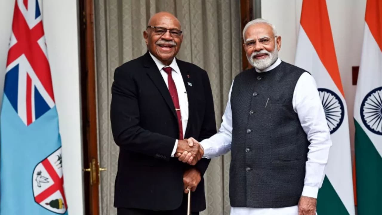 Narendra Modi Sitiveni Rabuka bilateral meeting Narendra Modi Sitiveni Rabuka bilateral meeting
