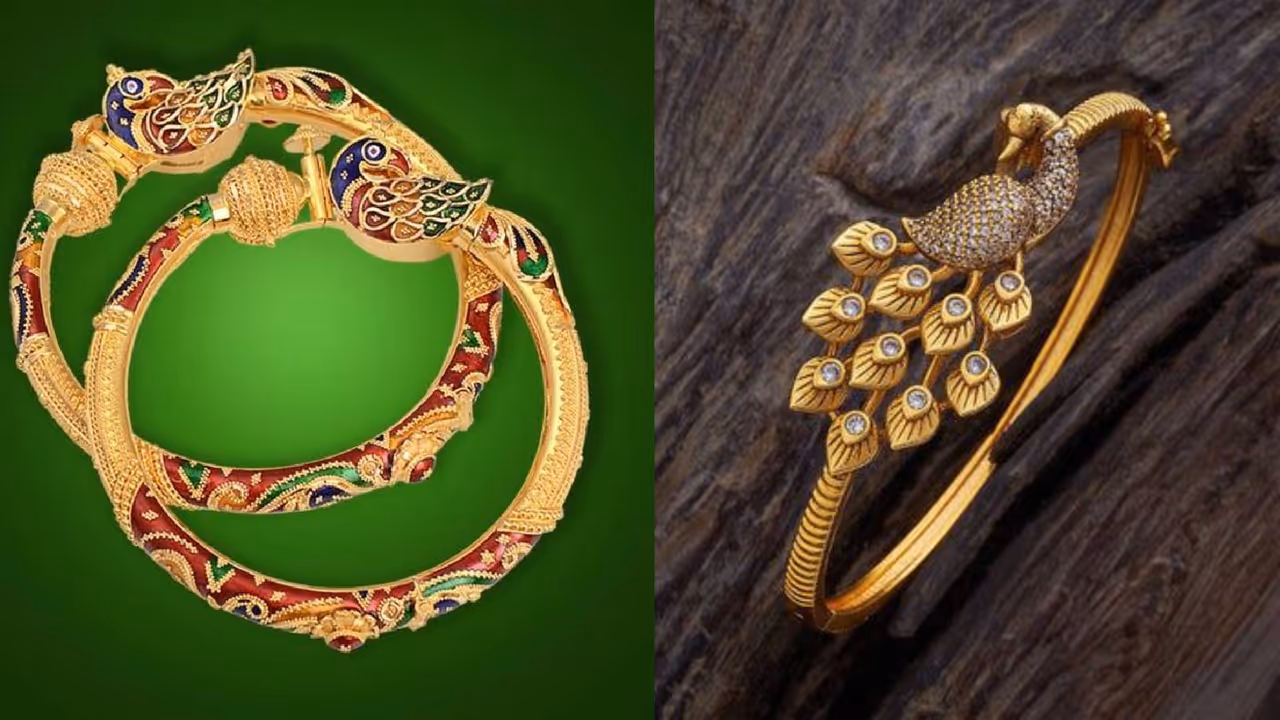 Peacock design Kada and Bracelets