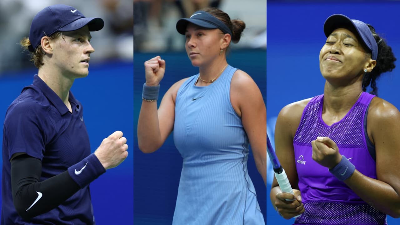 Jannik Sinner, Amanda Anisimova, and Naomi Osaka Jannik Sinner, Amanda Anisimova, and Naomi Osaka