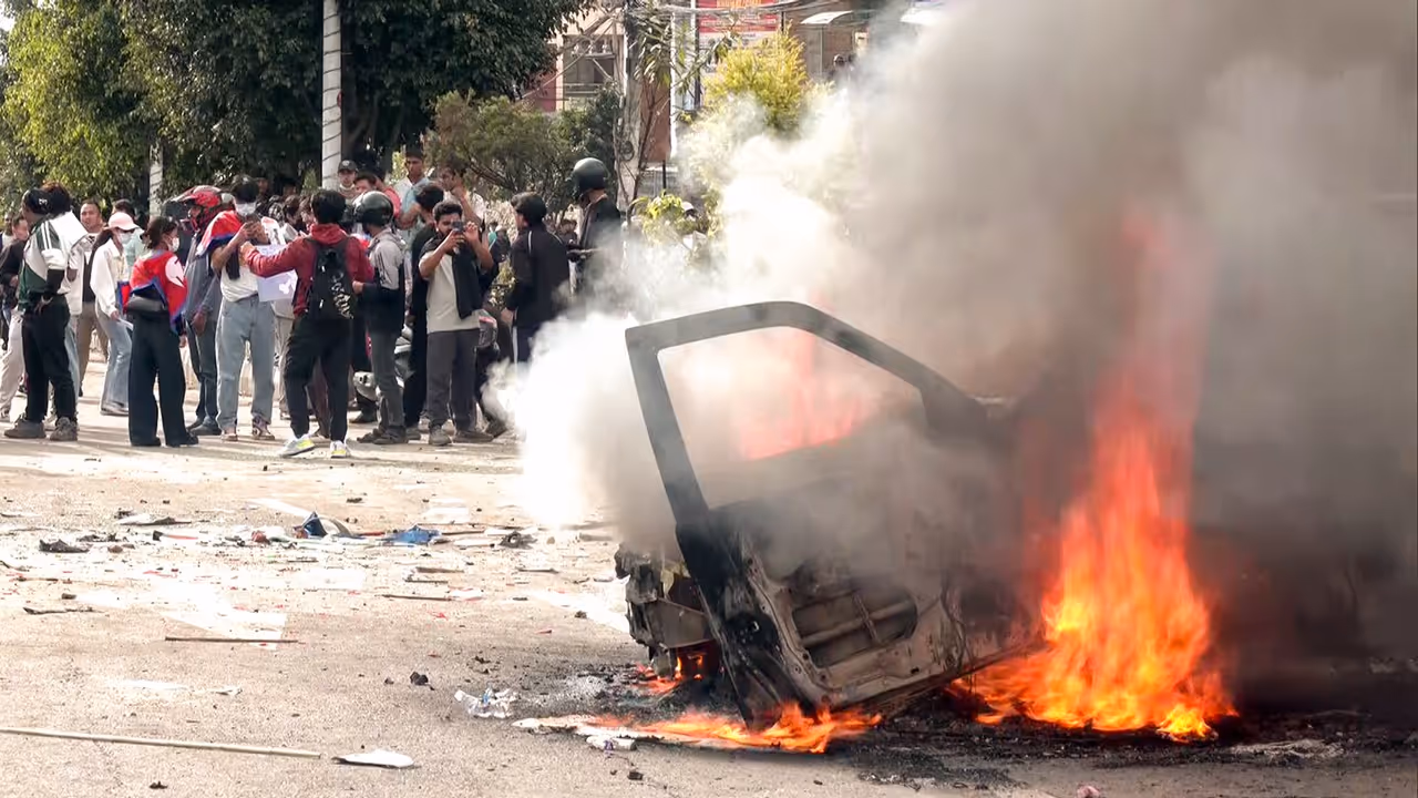 People protest against the Nepal government’s decision to block several social media platforms People protest against the Nepal government’s decision to block several social media platforms