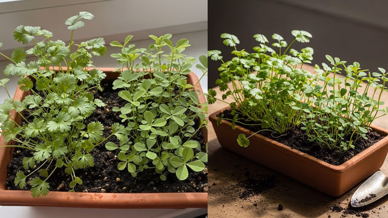 easy way to plant dhaniya in tray easy way to plant dhaniya in tray