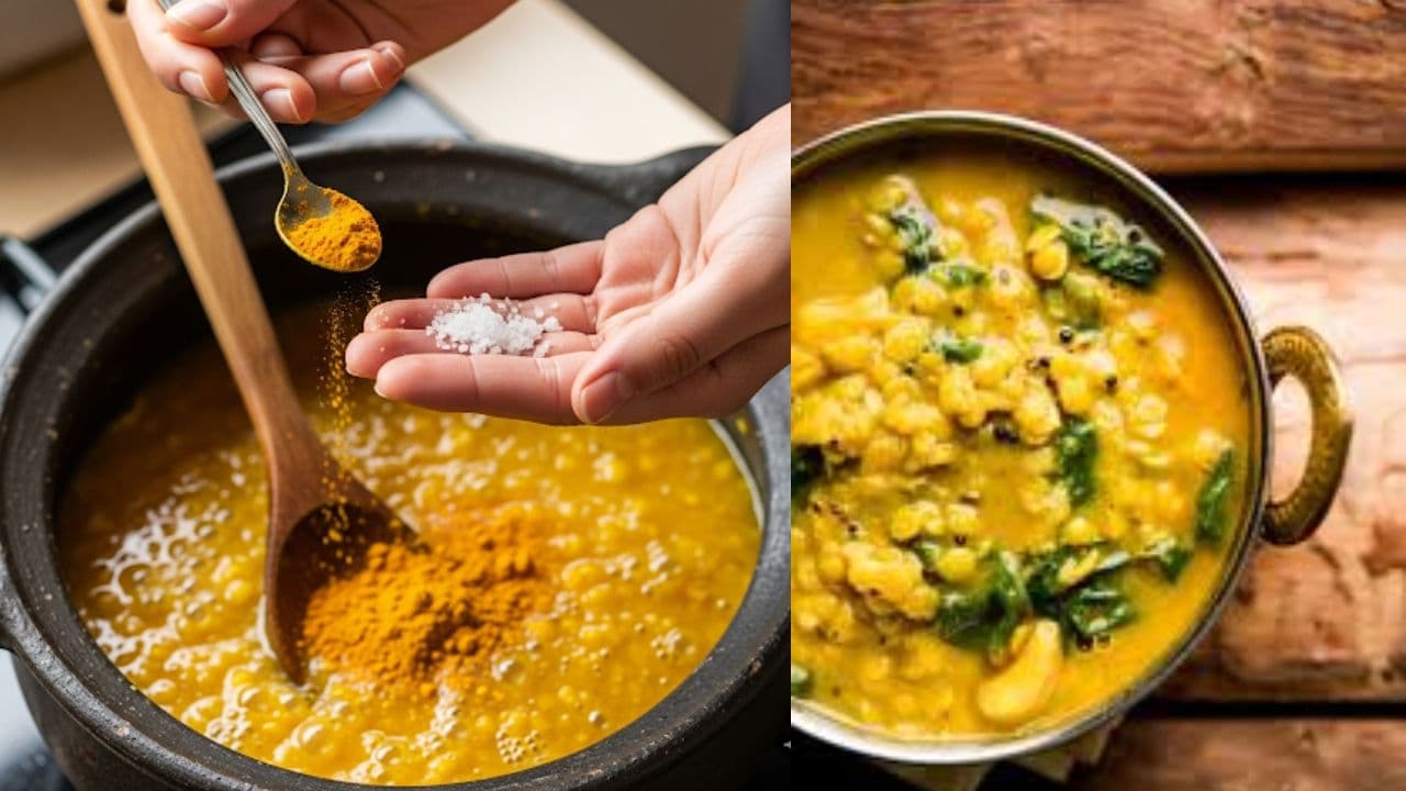 when to put turmeric and salt in dal when to put turmeric and salt in dal