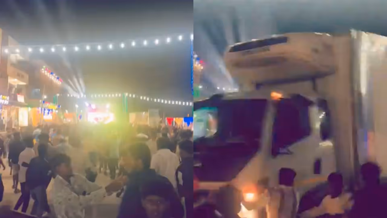 Truck Rams into Crowd