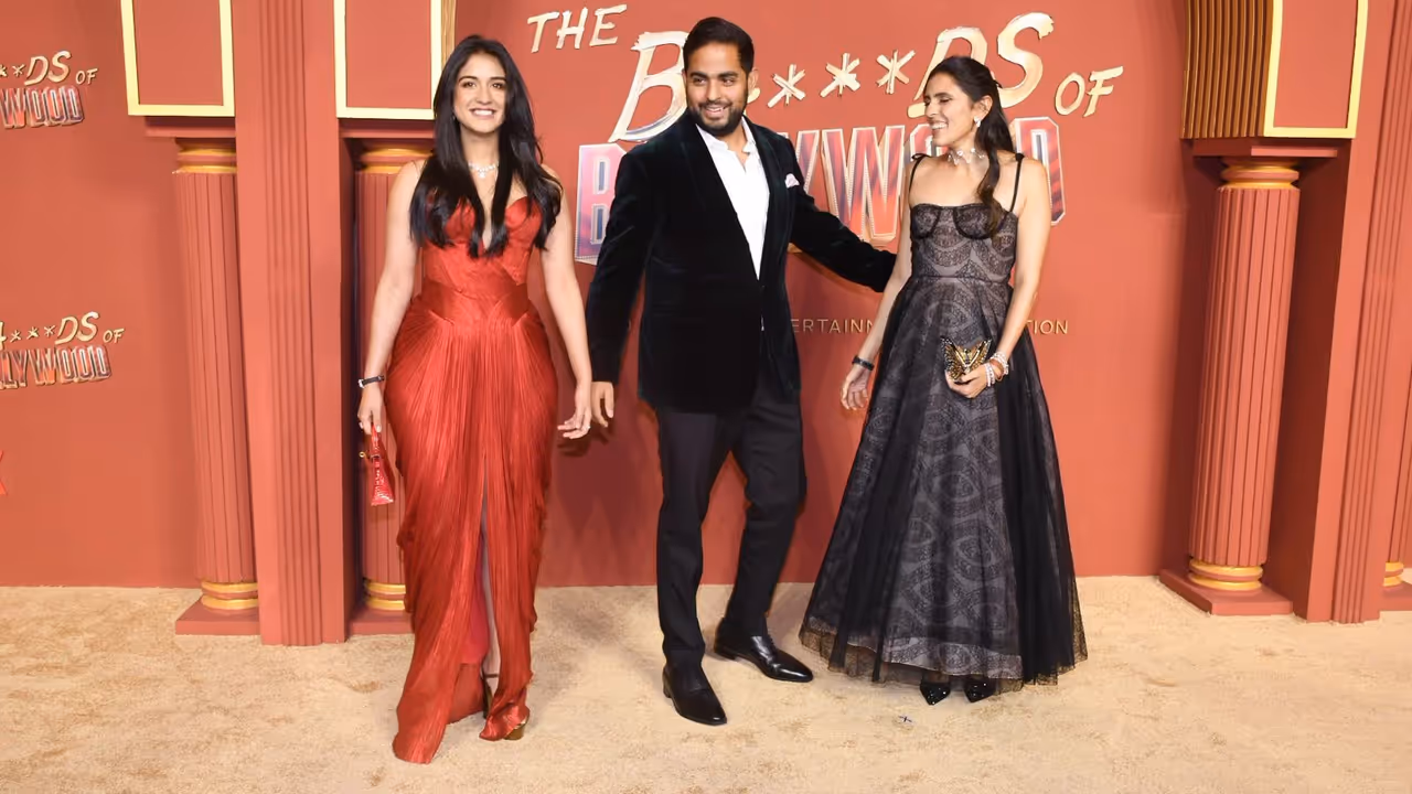 Radhika Ambani Red Dress