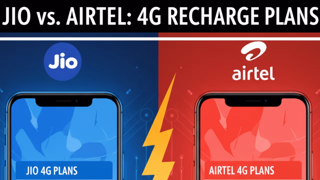 jio airtel recharge plans prepaid list