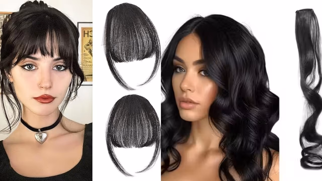 artificial hair bangs for women 