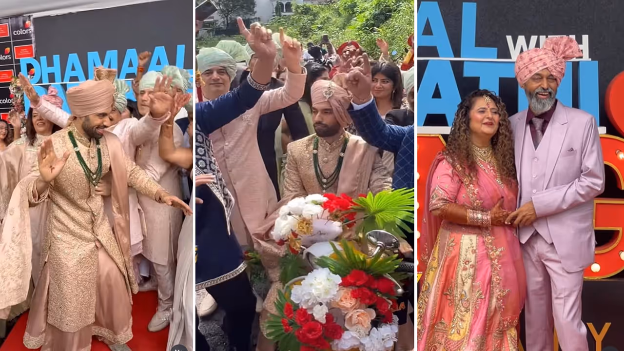 बारात में नाचे दूल्हे राजा मिलिंद चंदवानी