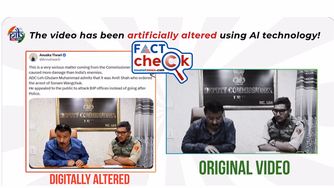 Sonam Wangchuk Arrest Fact check Sonam Wangchuk Arrest Fact check