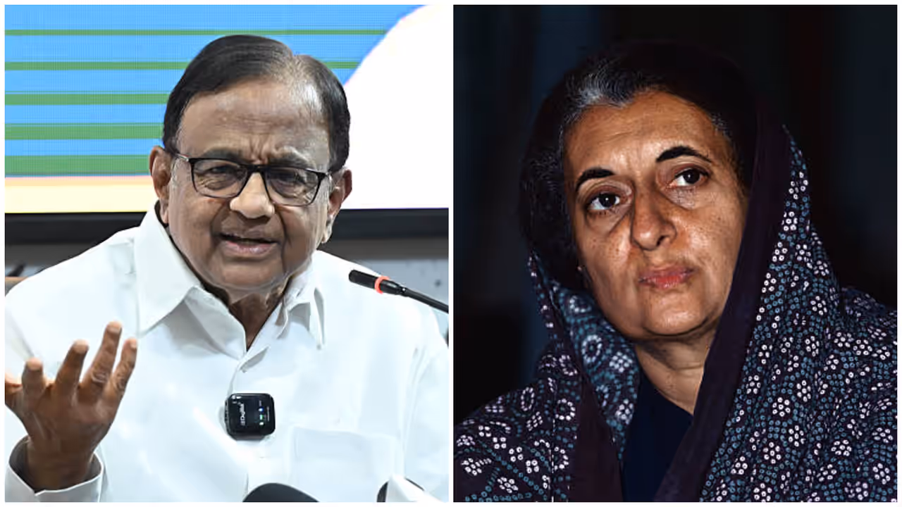 P Chidambaram, Indira Gandhi