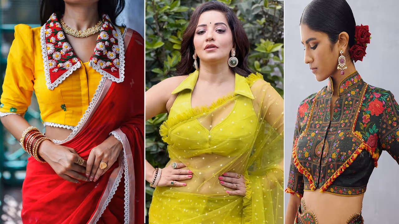 कॉलर ब्लाउज डिजाइंस