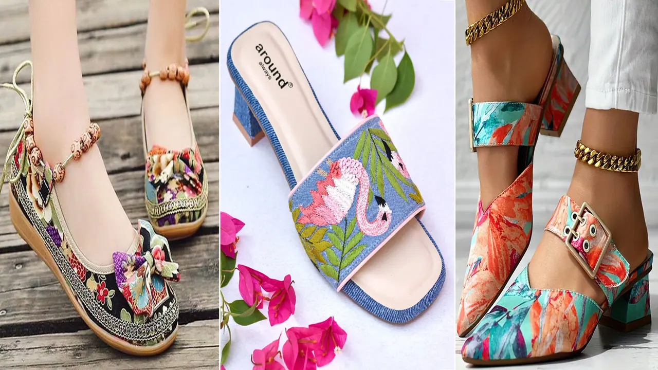 एस्थेटिक प्रिंटेड सैंडल डिजाइंस एस्थेटिक प्रिंटेड सैंडल डिजाइंस