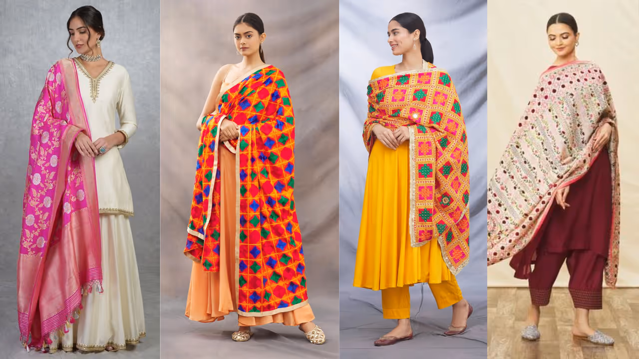 dupatta designs for salwar suit