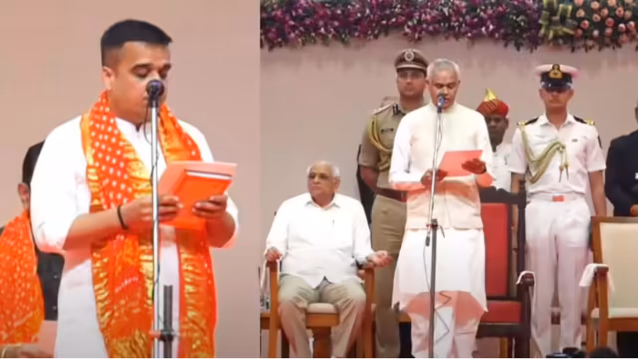 gujarat harsh sanghavi deputy cm rivaba jadeja minister