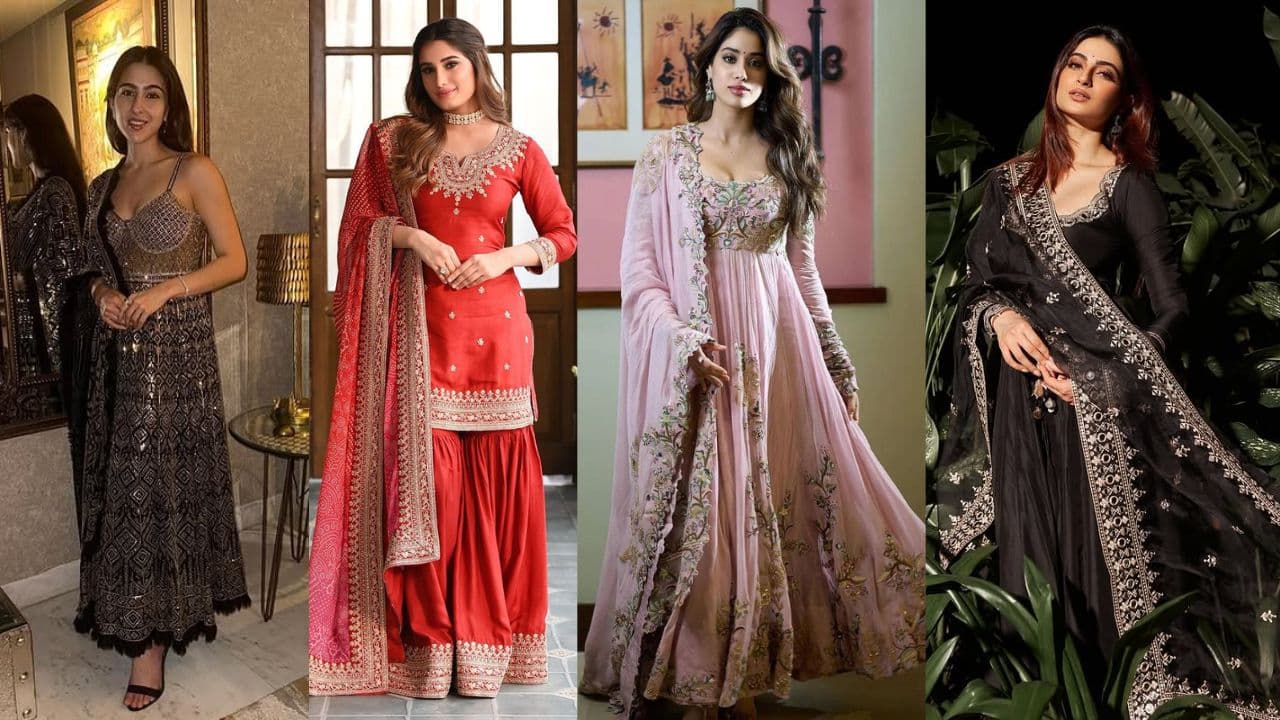 Celebrity ethnic suit look for Bhai Dooj