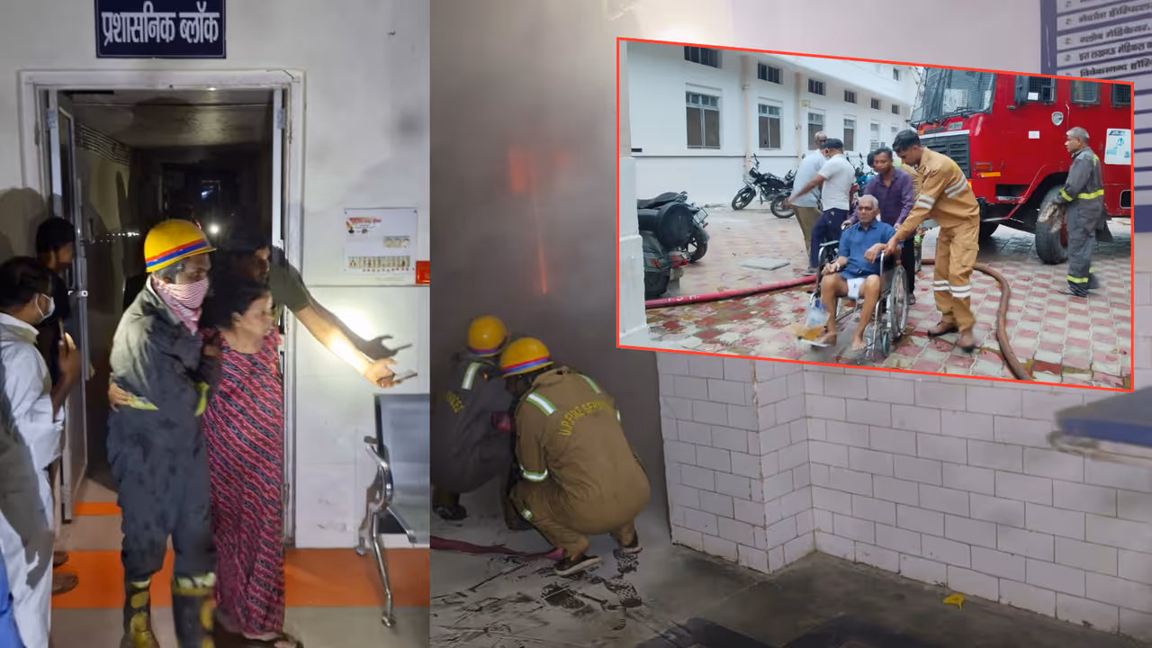 lucknow railway hospital fire short circuit emergency evacuation lucknow railway hospital fire short circuit emergency evacuation