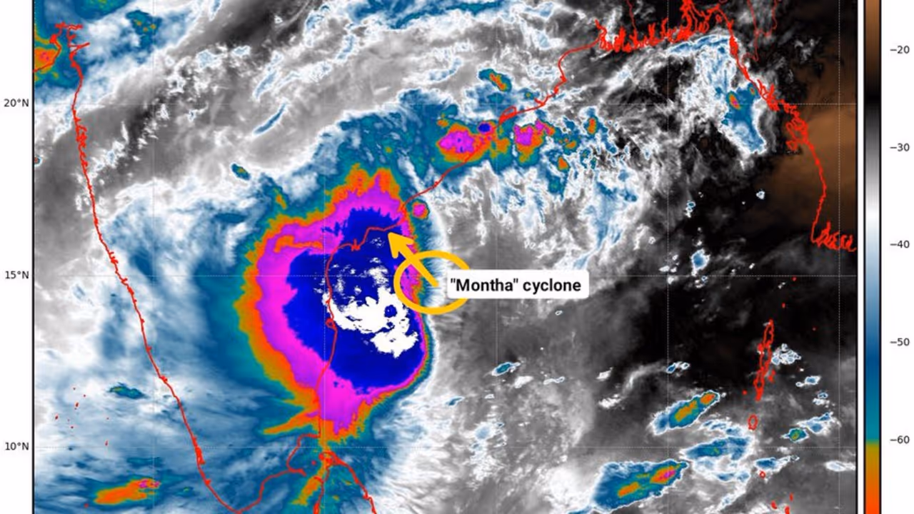 cyclone montha landfall kakinada cyclone montha landfall kakinada
