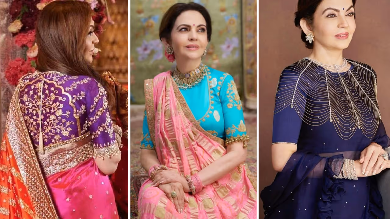 नीता अंबानी के 5 ब्लाउज डिजाइंस