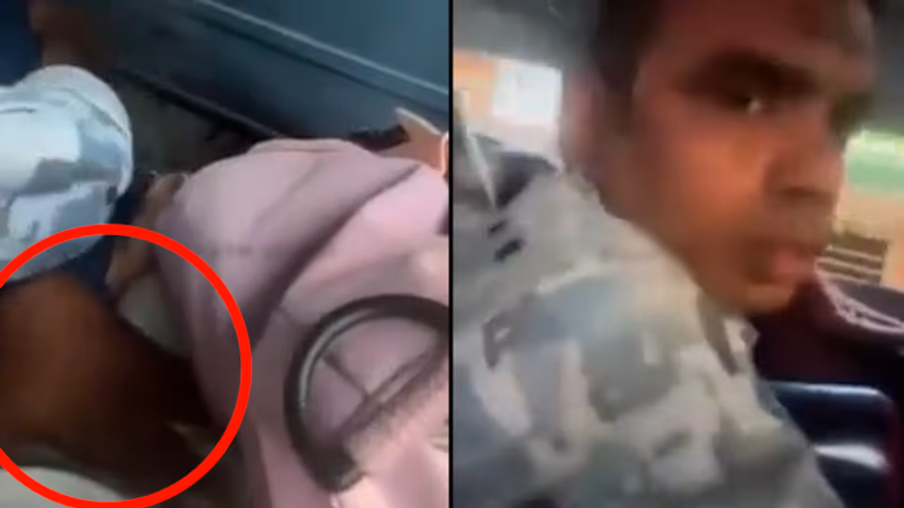 Man Harasses Woman in Kerala bus