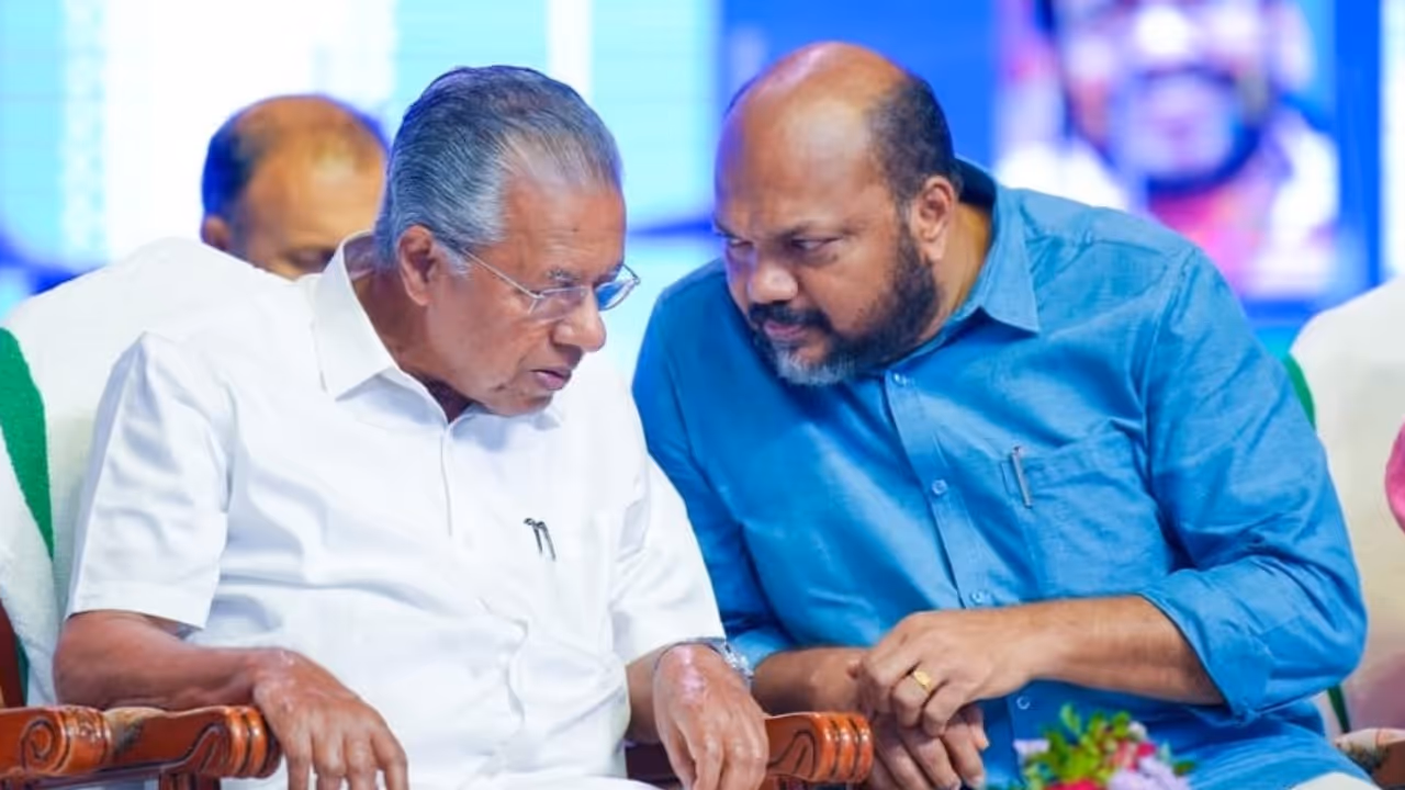 P Rajeev with Pinarayi Vijayan P Rajeev with Pinarayi Vijayan