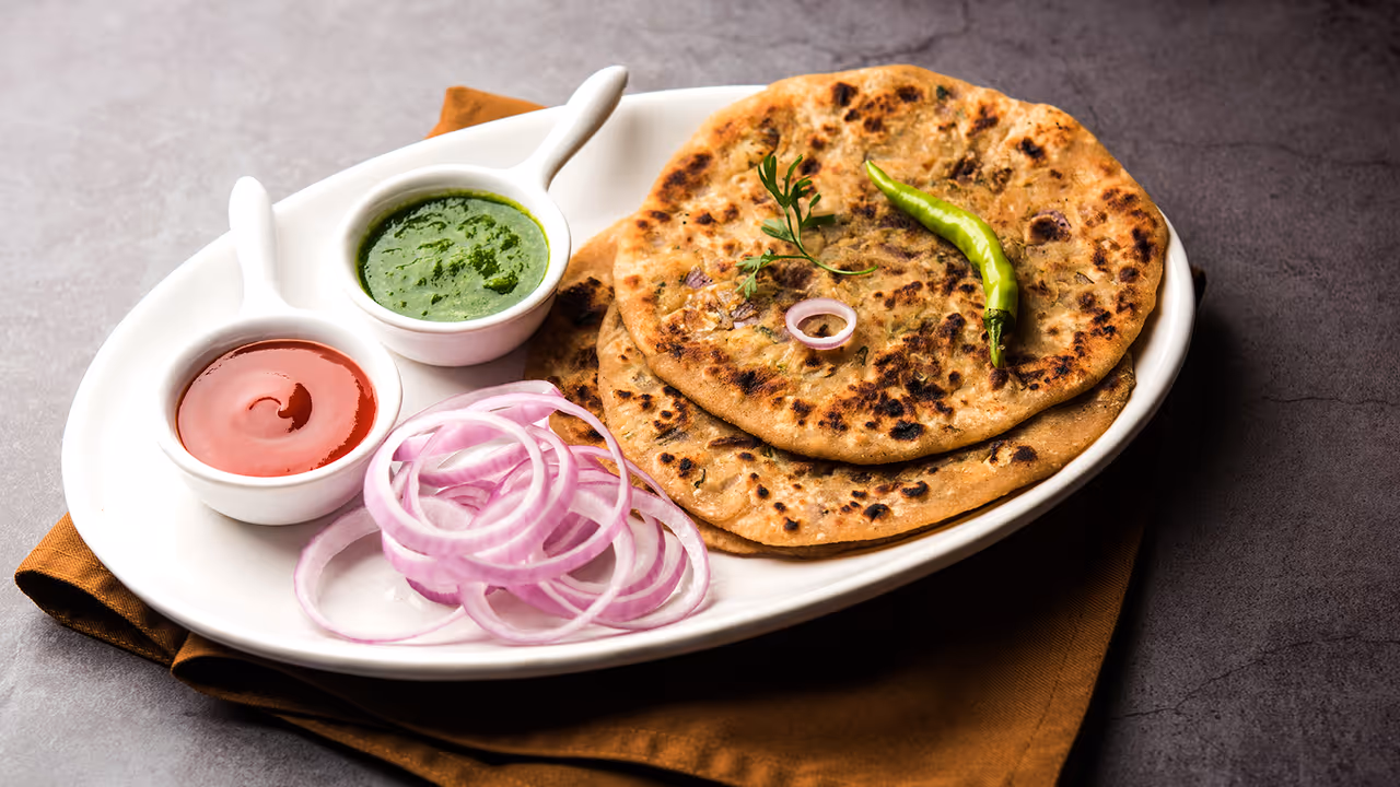 Onion paratha recipe without water