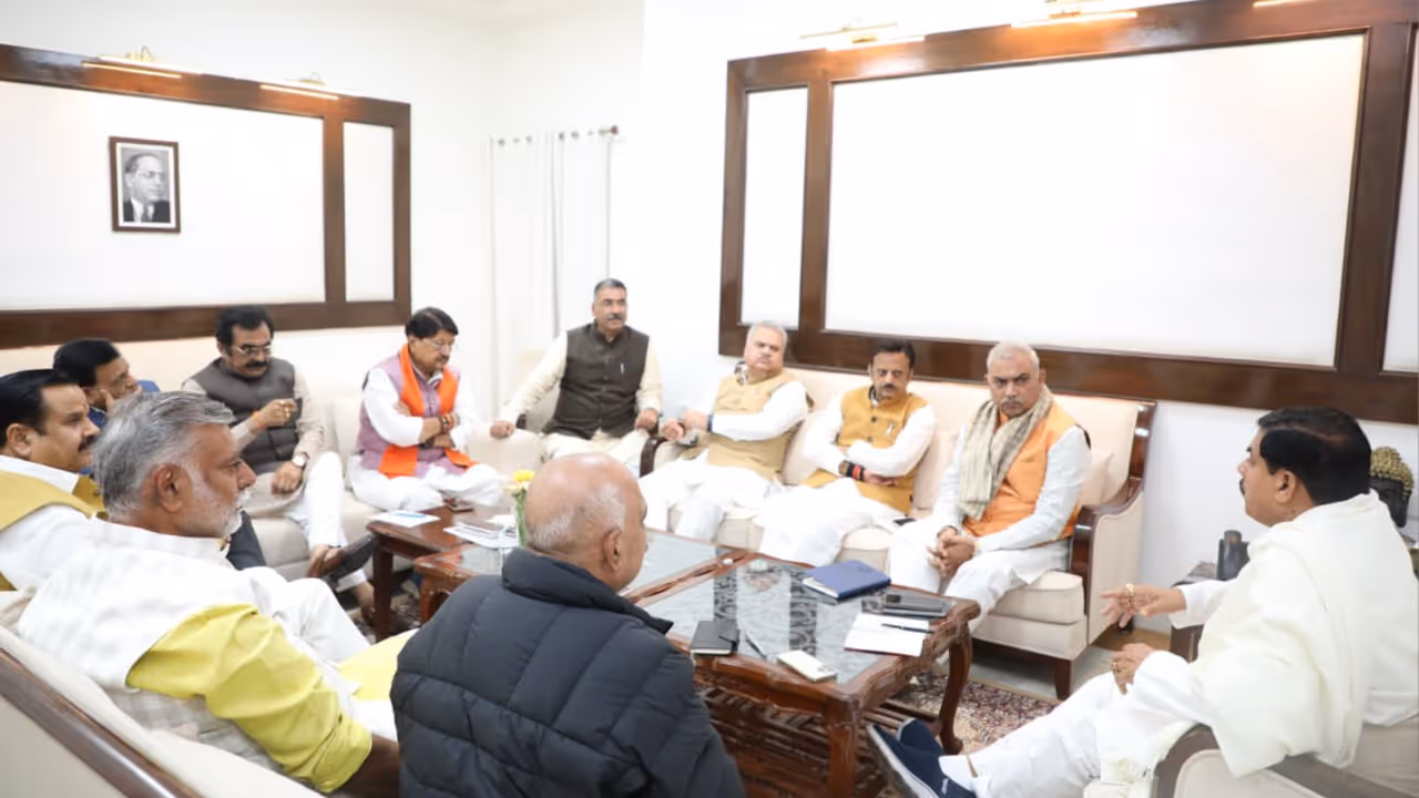 mp bjp strategy meeting mohan yadav bihar election preparations