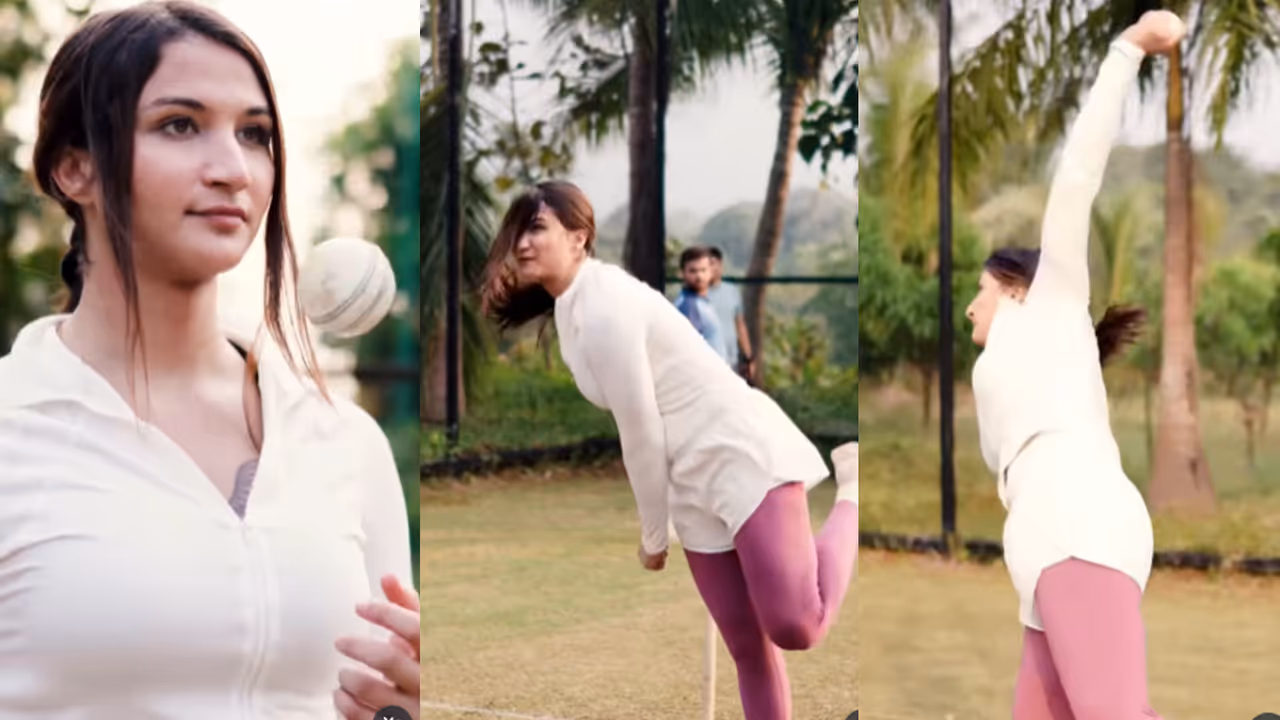 Anaya Bangar bowling video