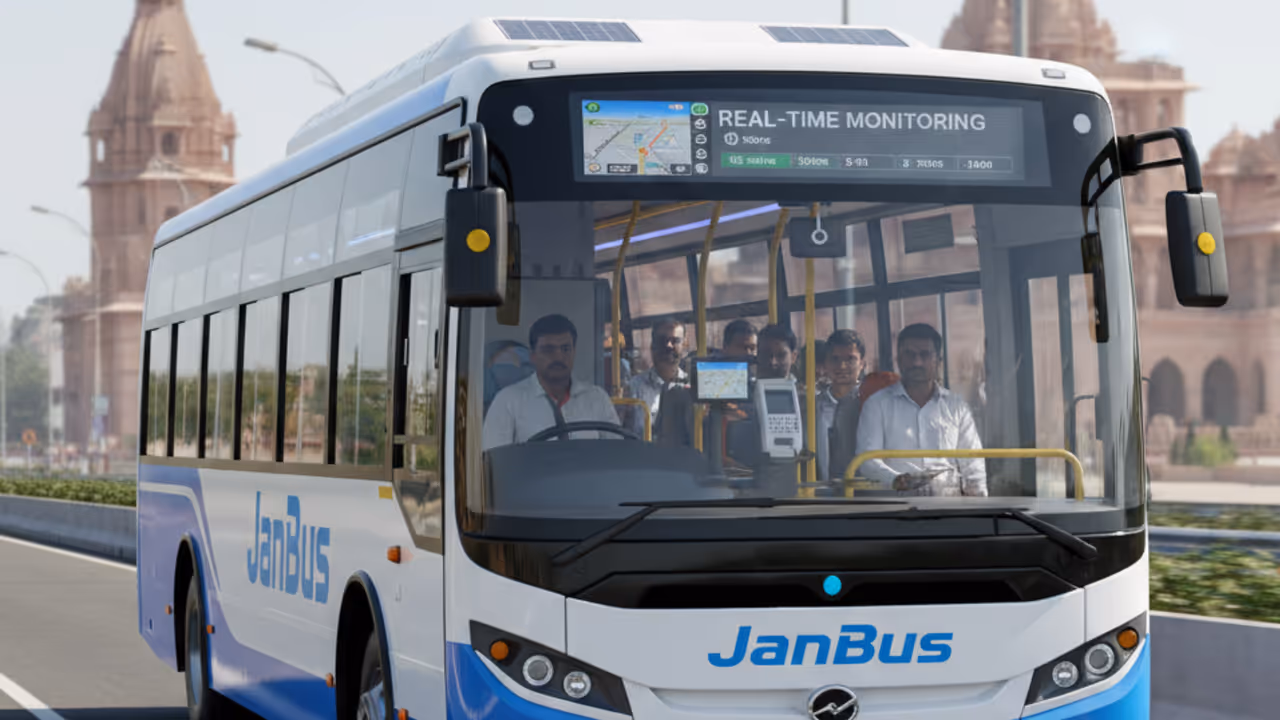 mp janbus government bus service launch