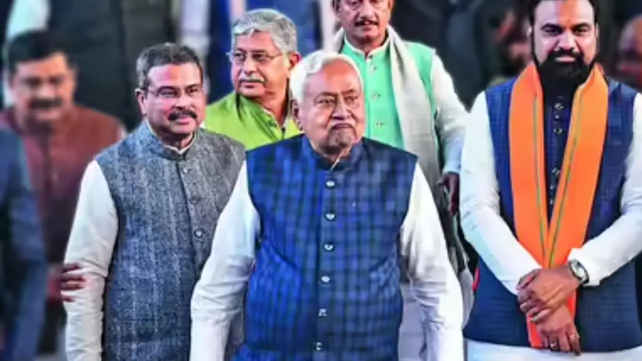 Bihar nitish kumar take oath as CM for 10th time today
