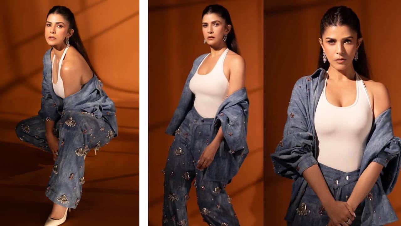 एम्बेलिश्ड डेनिम को ऑर्ड सेट