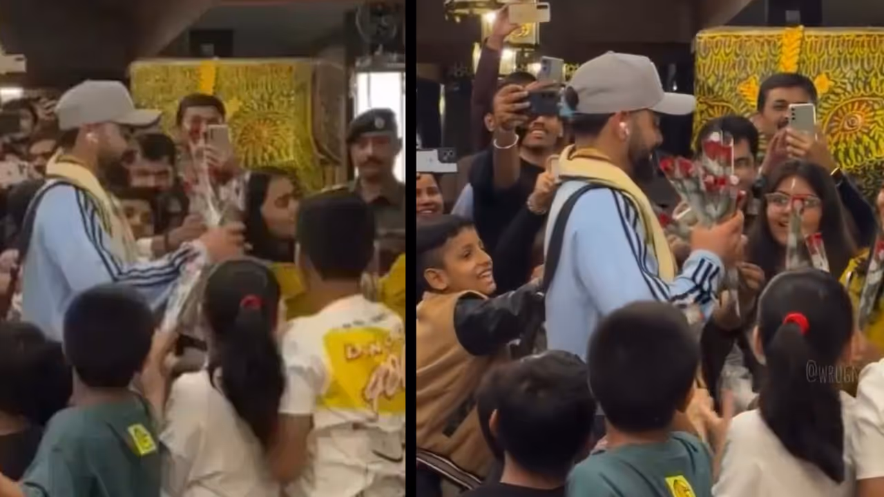 Virat Kohli Raipur welcome video