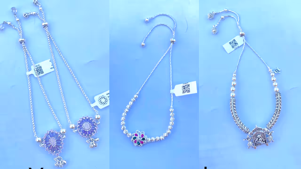 adjustable silver payal designs