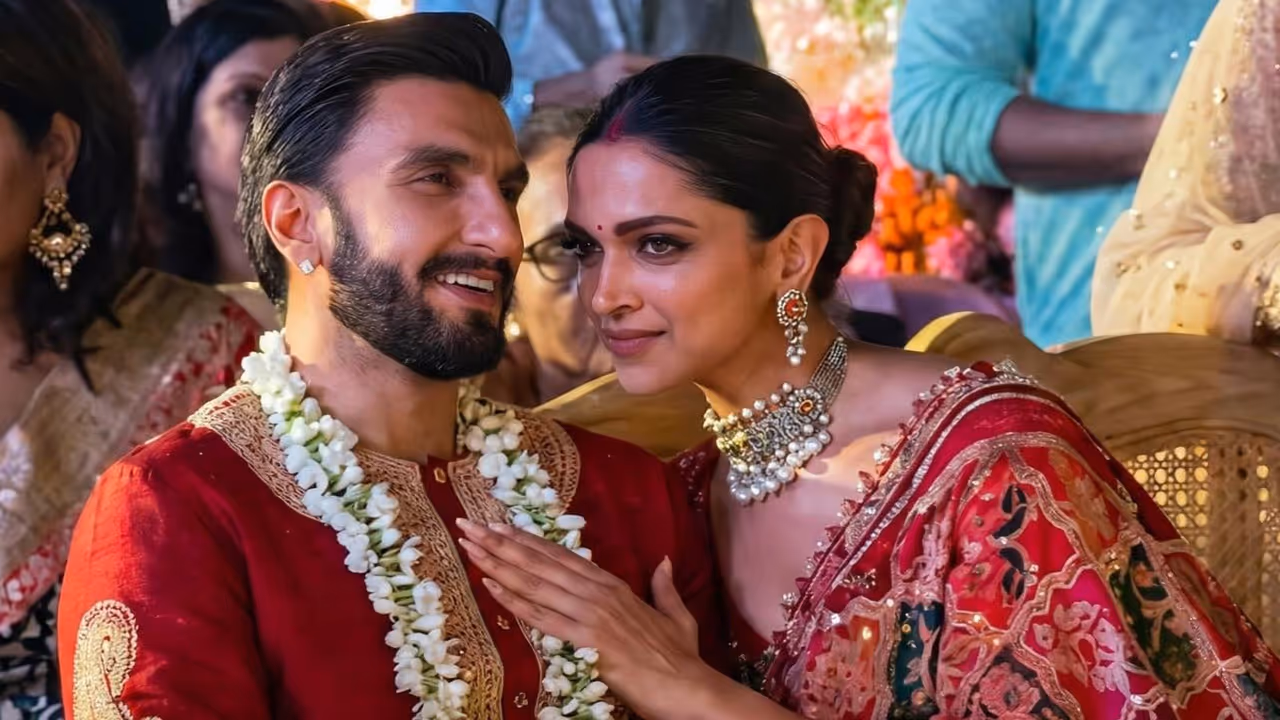 ranveer singh deepika padukone at cousin wedding