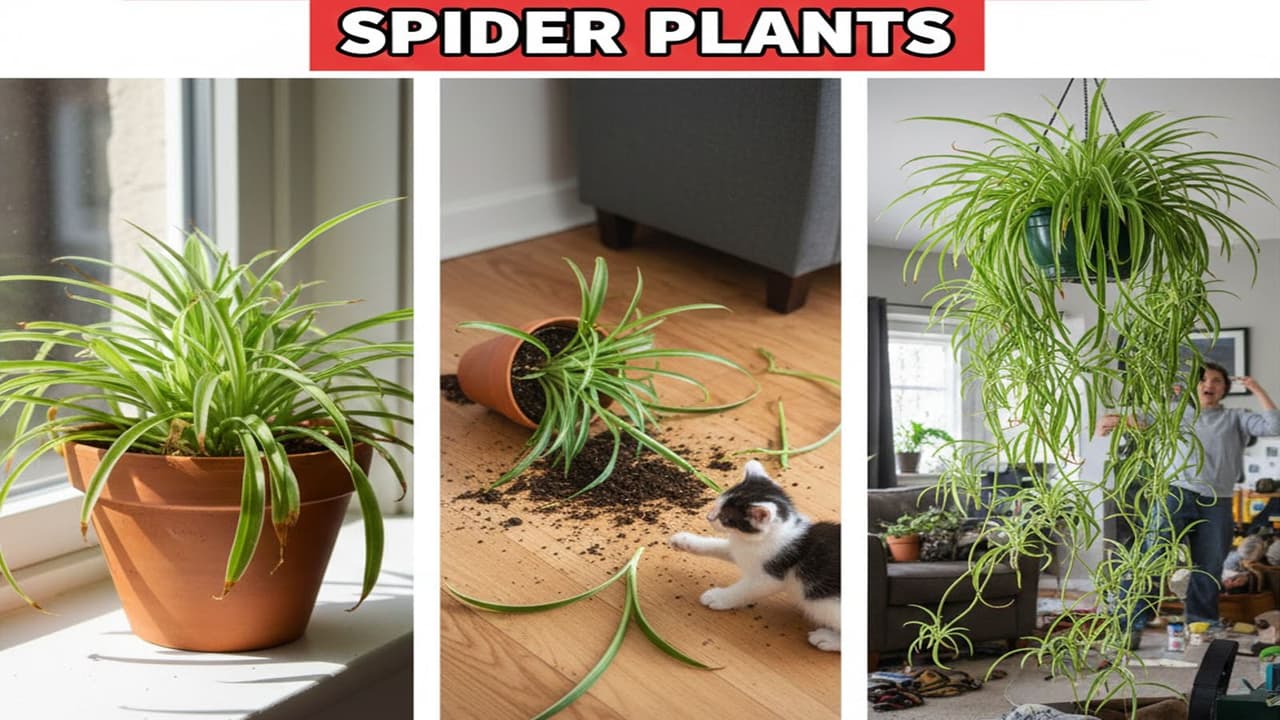 स्पाइडर प्लांट के नुकसान