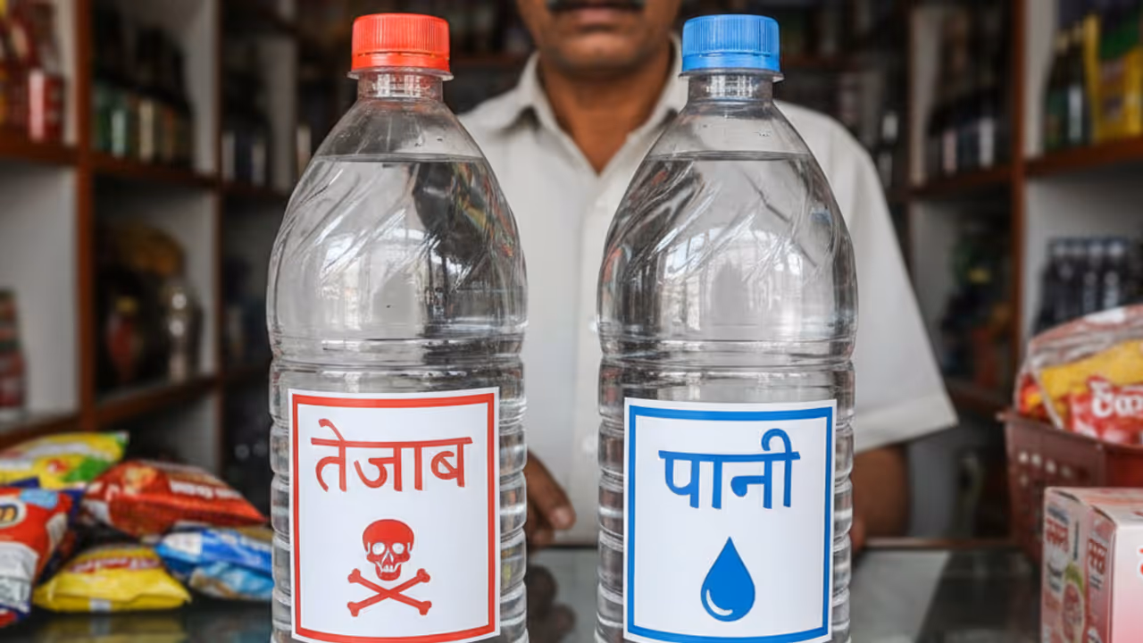 up rampur sanitation workers acid bottle incident up rampur sanitation workers acid bottle incident