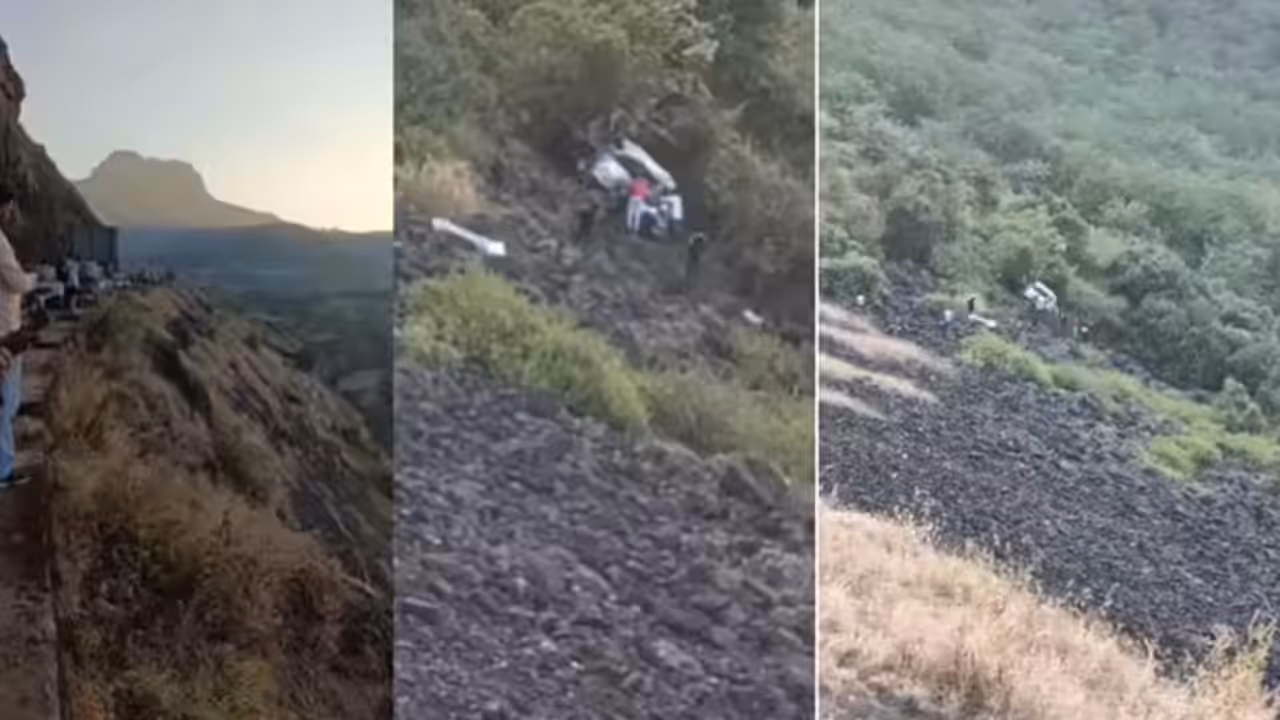 saptashrungi ghat innova accident 