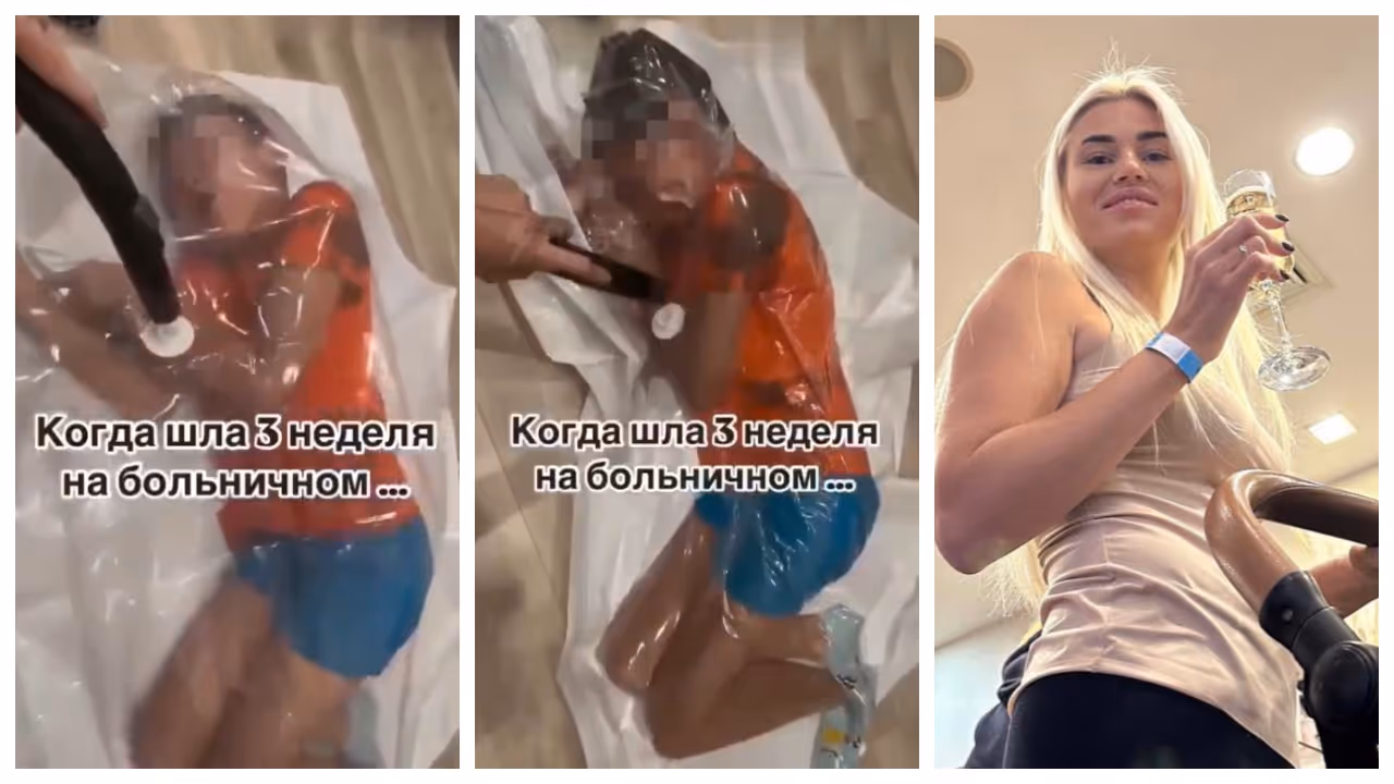 Russian Mother puts son in plastic bag and squeezes air out Russian Mother puts son in plastic bag and squeezes air out