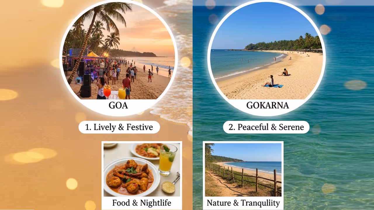 गोवा और गोकर्ण का ट्रैवल प्लान गोवा और गोकर्ण का ट्रैवल प्लान