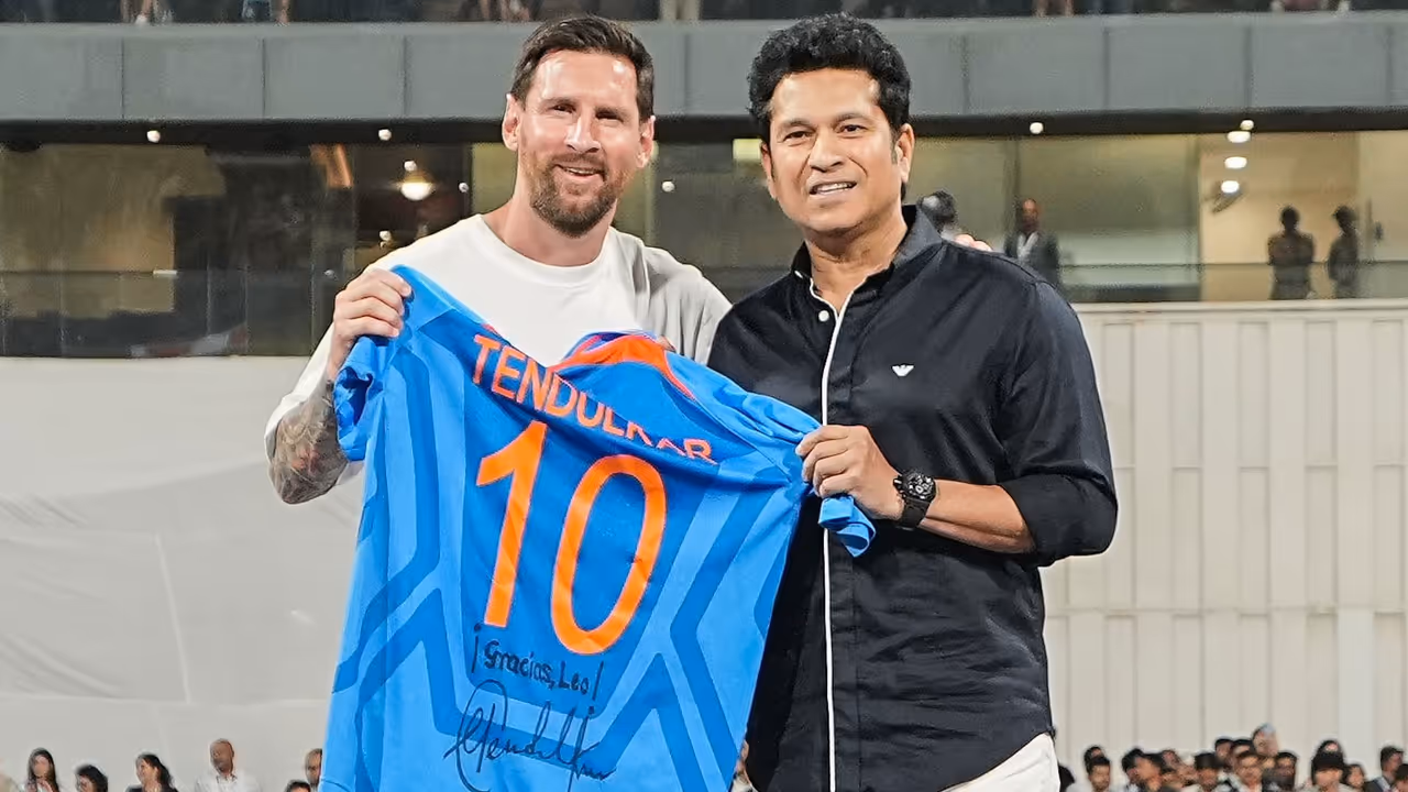 Sachin Tendulkar Lionel Messi meeting Sachin Tendulkar Lionel Messi meeting